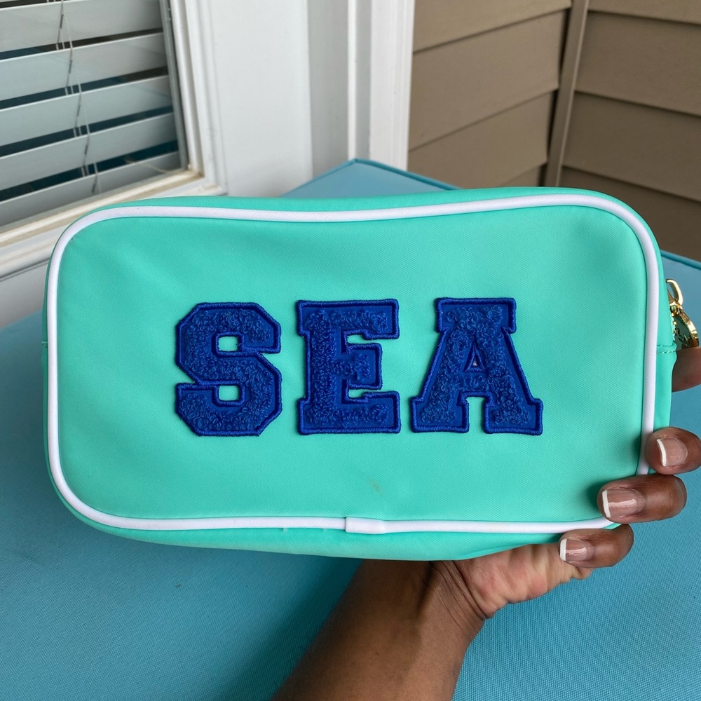 🫐Stoney Clover Lane Lagoon Clear Front small pouch🫐